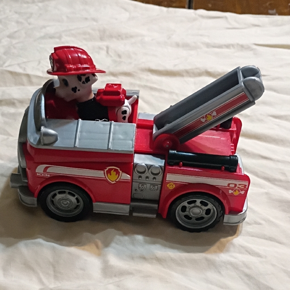 Firefighter Toy Truck Marshall Paw Patrol - Red and Gray